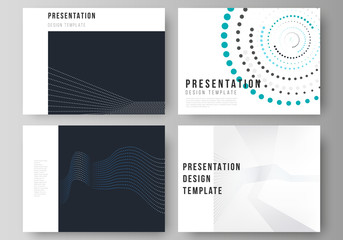 Poster - the minimalistic abstract vector illustration of the editable layout of the presentation slides desi