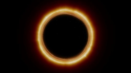 Poster - Circle Plasma Shape Moving Particle Form Motion Background
