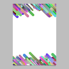 Poster - Trendy abstract diagonal gradient stripe pattern brochure background - vector page template illustration