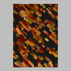 Poster - Brown modern abstract gradient diagonal stripe pattern brochure background template - vector stationery design