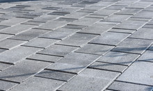 Concrete Or Cobble Gray Pavement Slabs Or Stones  For Floor, Wall Or Path.
