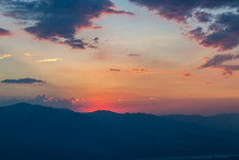 Sunset Over Death Valley, Viewed From Dante's View
