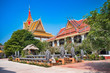 Wat Preah Prom Rath beautiful temple  view in Siem Reap, Cambodia
