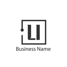 Initial Letter LI Logo Template Design