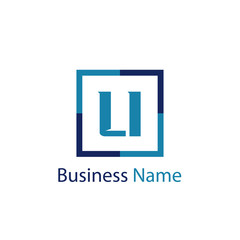 Initial Letter LI Logo Template Design