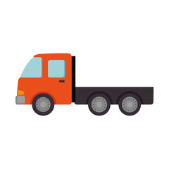 Sticker - delivery service truck isolated icon