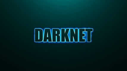 Poster - Letters of Darknet text on background with top light, 3d rendering background, computer generating