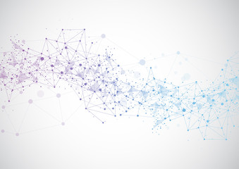 Abstract technology futuristic network
