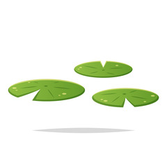 Sticker - Water lily pad vector isolated