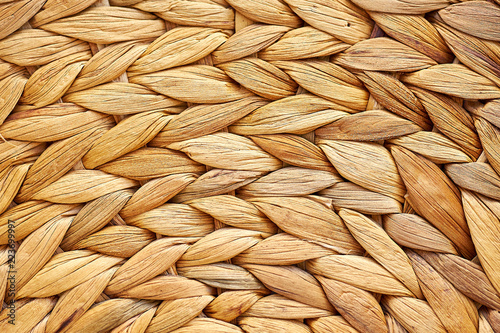 Fotografía Wicker basket Texture, Handmade Natural Wicker Work Background