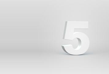 Leinwandbilder - High detailed 3D font character, vector illustration