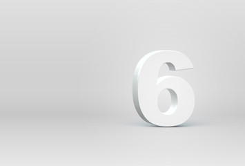 Leinwandbilder - High detailed 3D font character, vector illustration