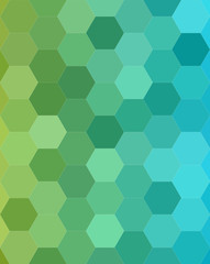 Aufkleber - Abstract hexagonal tile mosaic pattern background design