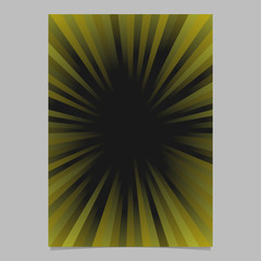 Poster - Gradient geometrical star burst card background template - vector poster background illustration from striped rays