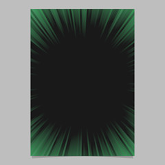 Poster - Retro abstract ray burst page template - gradient vector brochure background graphic design with radial stripe pattern
