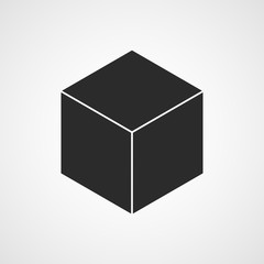 Poster - cube icon. vector illustration