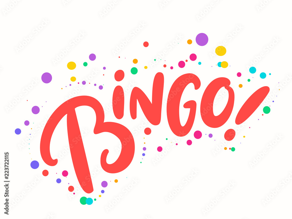 Bingo. Vector lettering. Stock Vector | Adobe Stock