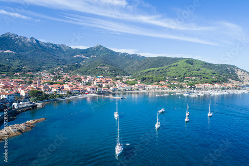 Cuadros en Lienzo Island of Elba, Italy. Port of Marciana Marina