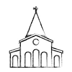 Canvas Print - church icon image