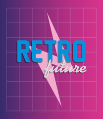 Sticker - retro future label icon