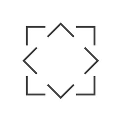 Poster - Simple arrow icon in eight directions for digital and print