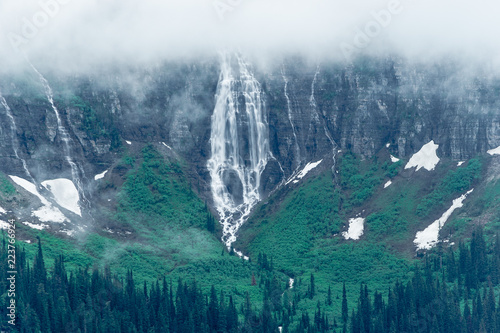 Fotografia, Obraz Bird Woman Falls, Glacier National Park, Montana