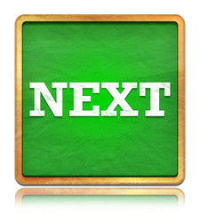 Next green chalkboard square button