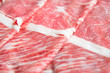 slice beef in black plate, serving for shabu shabu or sukiyaki . image for background, wallpaper ,copy space and menu list.