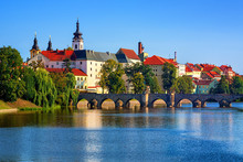 Historical Pisek Old Town, Czech Republic