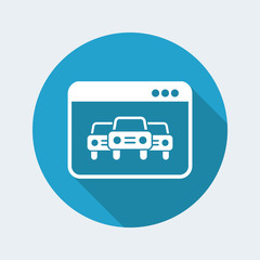 Canvas Print - Automotive services online - Vector web icon