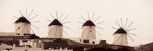 Mykonos Windmill Panorama