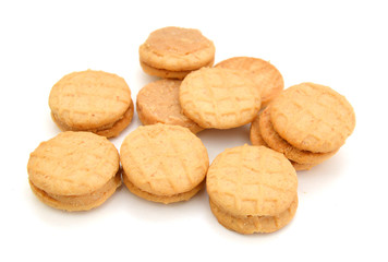 Stack of peanut butter crackers