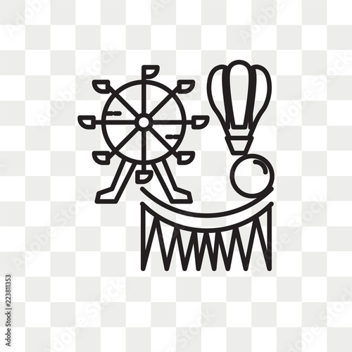 Amusement Park Vector Icon Isolated On Transparent Background Amusement Park Logo Design Buy This Stock Vector And Explore Similar Vectors At Adobe Stock Adobe Stock