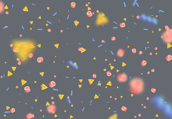 Poster - Abstract pattern geometric elements on a dark background