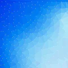 blue technology digital background with triangle shapes