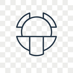 Leinwandbilder - Pie chart vector icon isolated on transparent background, Pie chart logo design