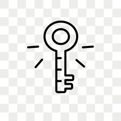 Leinwandbilder - Idea vector icon isolated on transparent background, Idea logo design