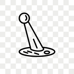 Leinwandbilder - Big Joystick vector icon isolated on transparent background, Big Joystick logo design