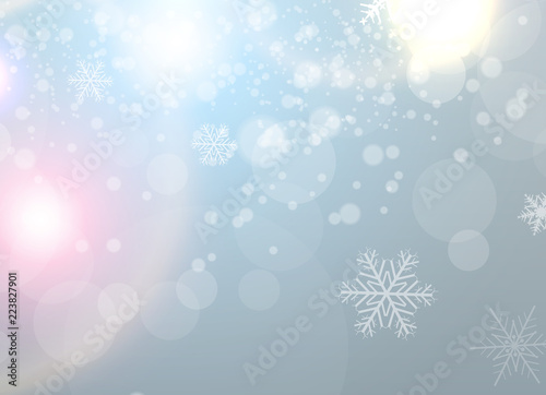 Christmas background with snowflakes