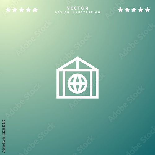 Premium Symbol Of Greenhouse Effect Related Vector Line Icon