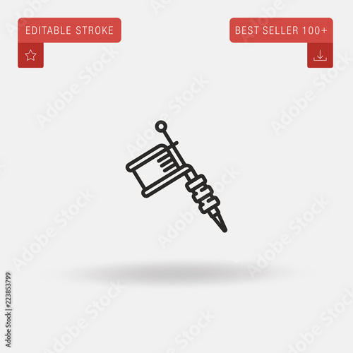 Tattoo Machine Outline - tattoo design