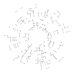 Poster - connecting lines and dots on white background. abstract network connection design concept. technolog