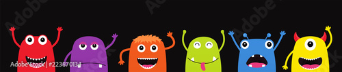 Fotografía Set of funny cartoon monsters