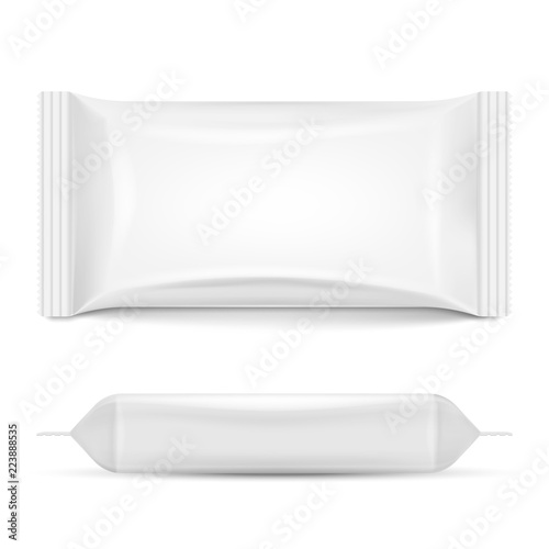 Fotografía Flow pack isolated on white background. Vector illustration.