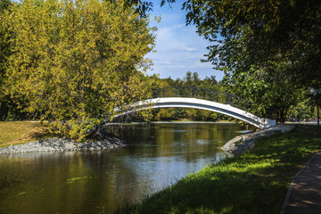 River in Moscow public park