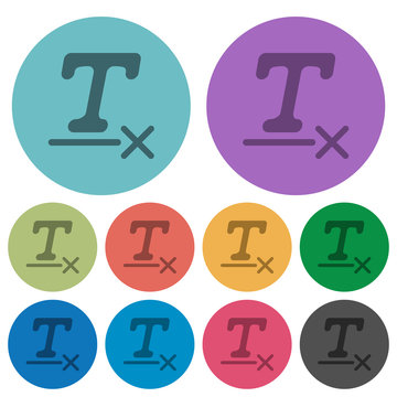 Clear text format color darker flat icons