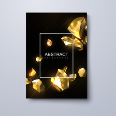 Poster - abstract trendy cover design.