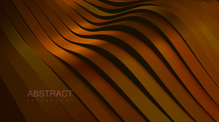 Poster - sliced wavy surface.