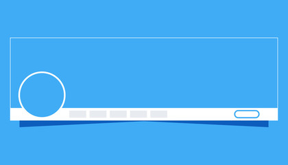 Banner template social media mockup illustration design