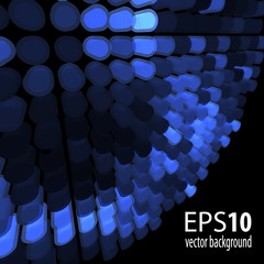 Poster - Abstract 3D technologic background. Vector